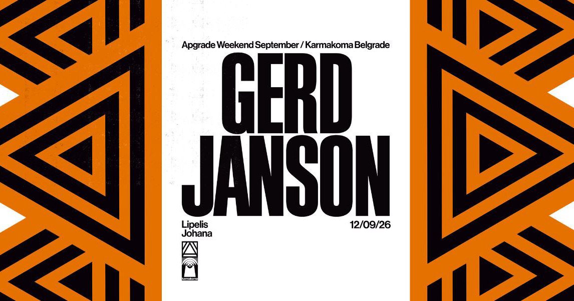 Apgrade Weekend Day 2: Gerd Janson // 12.09.2026. //