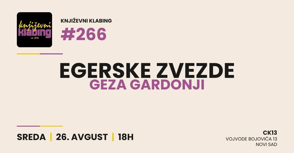 Klabing #266 // “Egerske zvezde” Geze Gardonjija