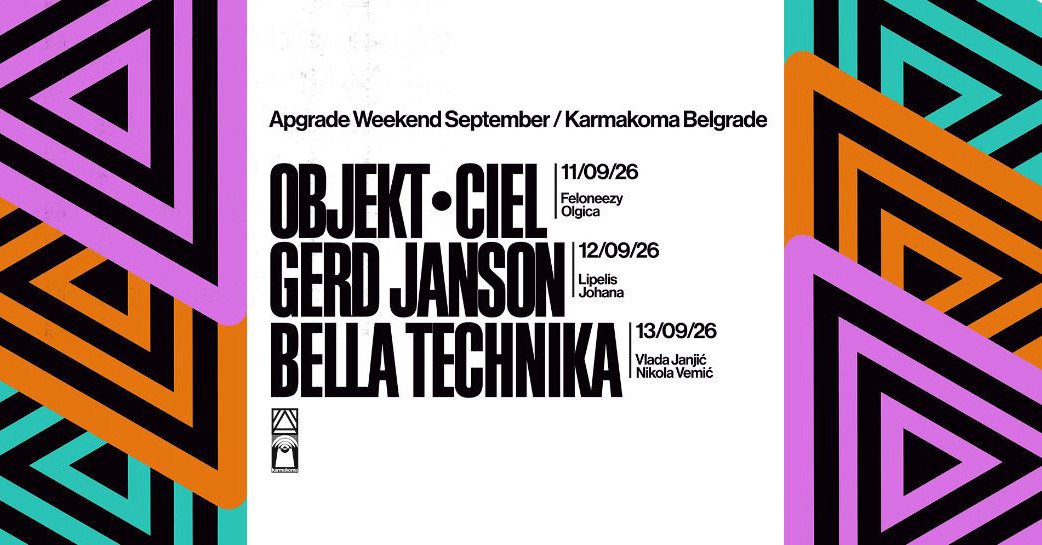 Apgrade Weekend Septembar: 3 Day Pass // 11.- 13.09.2026. //